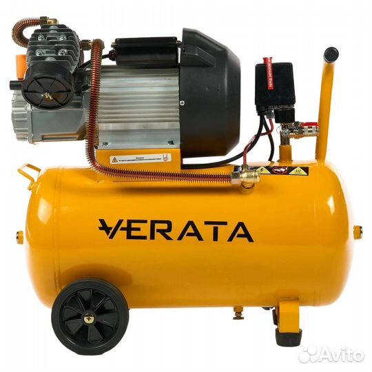 Компрессор масляный Verata 50 л, 440 л/мин, 10 бар, 2.2 кВт