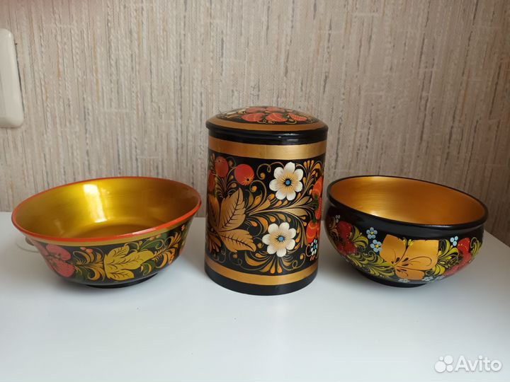 Посуда хохлома СССР новая