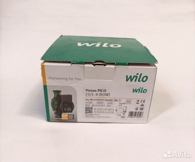 Насос циркуляционный Wilo Yonos Pico 25/1-8 ROW