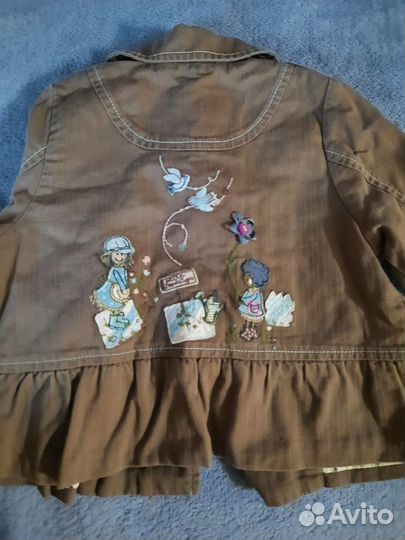 Пиджак для девочки 68-74