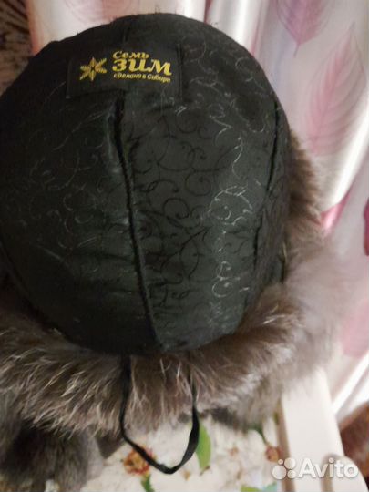 Шапка из чернобурки с ушками