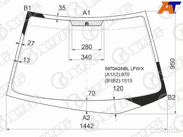 Стекло лобовое mitsubishi lancer evolution