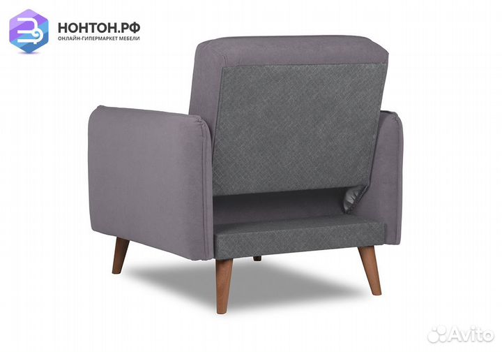 Кресло книжка Энн серое