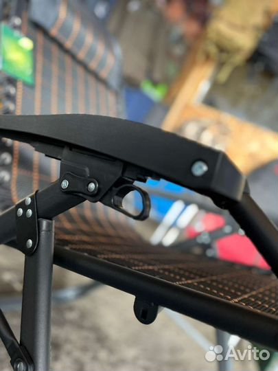 Кресло шезлонг для дачи усиленный 140кг