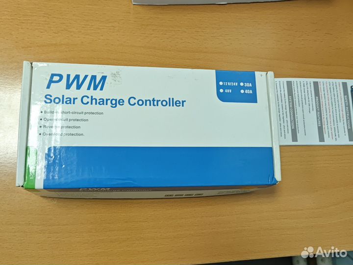 Контроллер заряда солнечной батареи 40А + USB