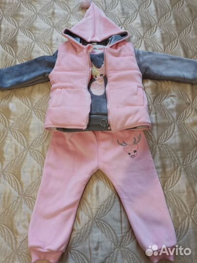 Костюм тройка для девочки 86