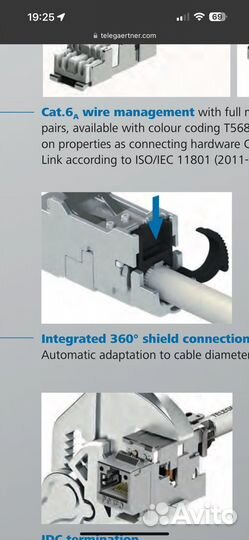 Модуль AMJ-S модуль Cat.6