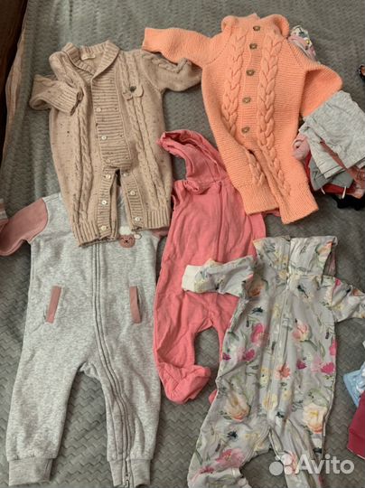 Большой пакет одежды для девочки 68-80