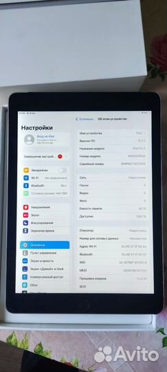 Apple iPad air 2. 16 гб, Wi-Fi +sim