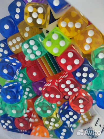 Кубики зарики кости 1.4 х 1.4 см