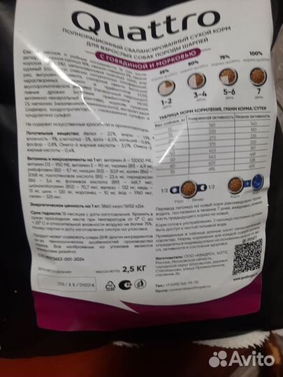 Сухой корм для собак