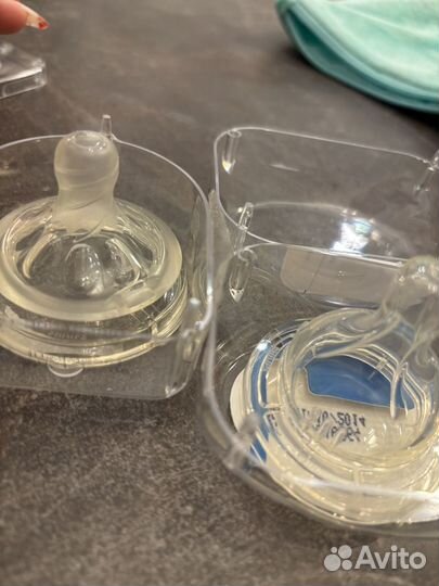 Соски для бутылочек avent новые