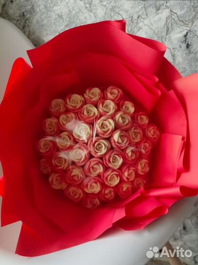 Сладкий букет, шоколадные розы/ пионы