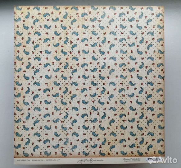 Бумага для скрапбукинга Graphic45 (от 1 листа)