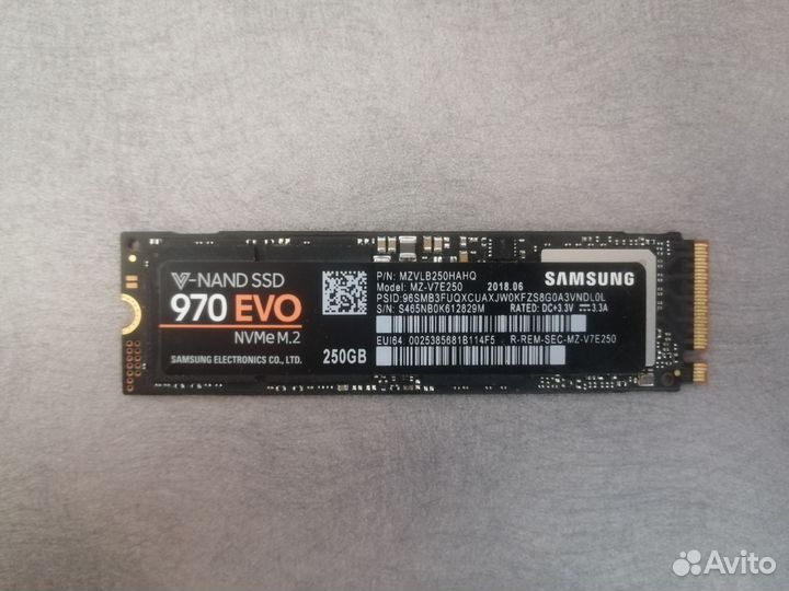 SSD Samsung 970 EVO 250GB