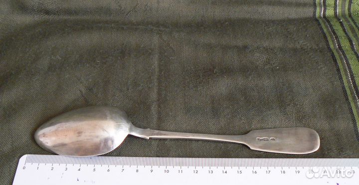 Ложка серебро 84 проба 70 грамм 1896 год