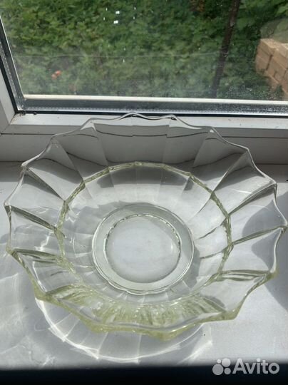 Ваза цветное стекло СССР