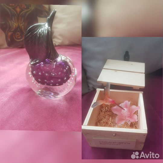 Цветное стекло Колибри Яблоко Бульгазе