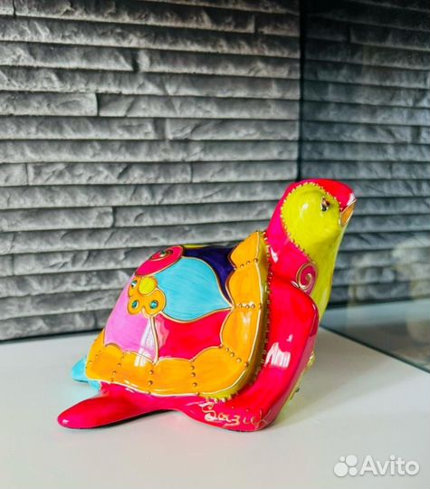 Статуэтка черепаха с ручной росписью