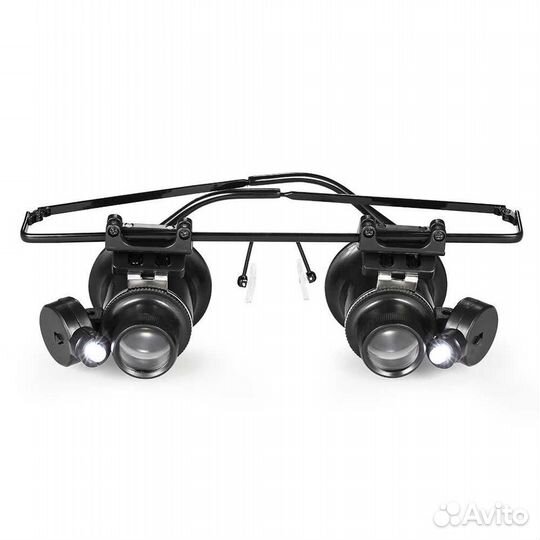 Лупа налобная 20 кратные очки