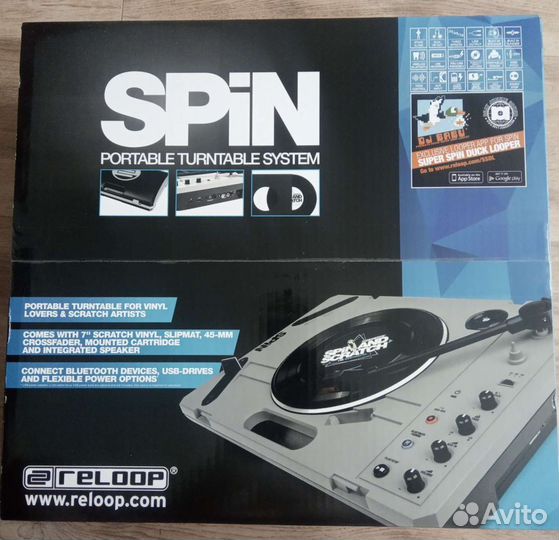 Продам Reloop Spin Portable Turntable