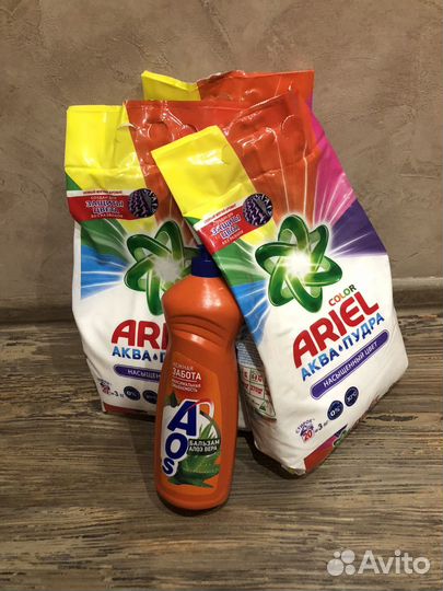 Стиральный порошок Ариэль 9кг(+Aos 900 мл )