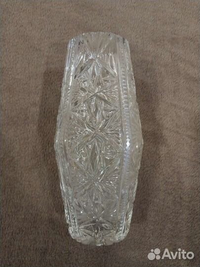 Хрустальная ваза для цветов СССР