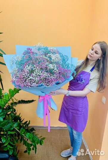 Букеты и композиции из гипсофил