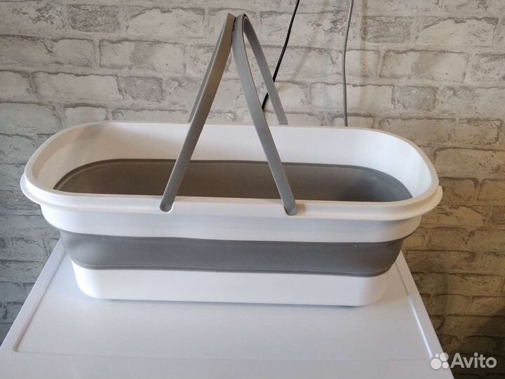 Ведро складное силиконовое