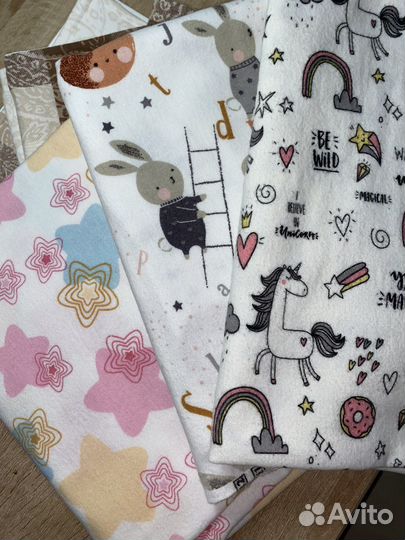 Фланелевые непромокаемые многоразовые пеленки