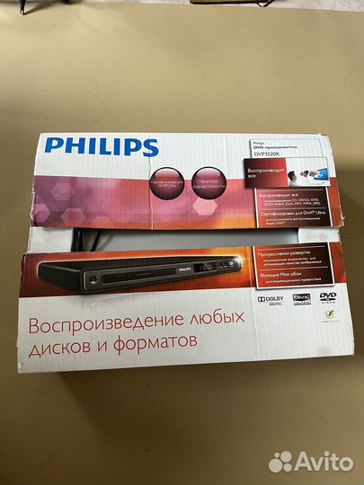 Philips dvp 3520k dvd проигрыватель