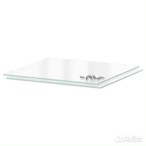 Полка стеклянная 30х43 2 шт