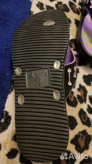 Шлепки женские 39 размер