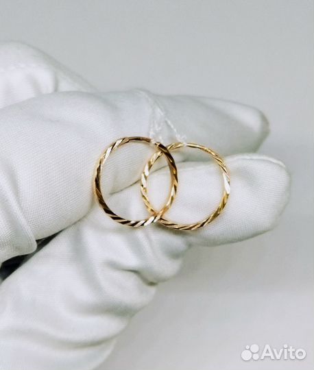 Золотые серьги 585 пробы