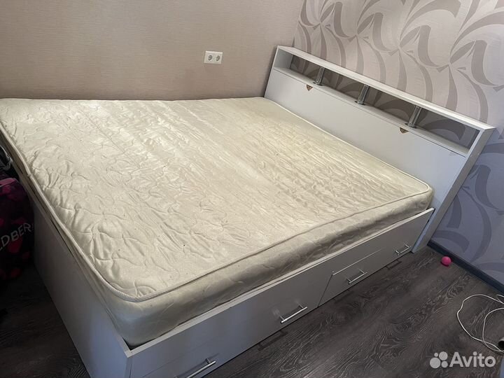 Кровать двухспальная 160 200 с ящиками