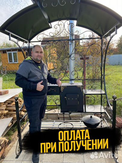 Мангал с печкой