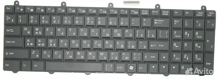 Клавиатура для ноутбука DNS Clevo P150EM P170EM P3