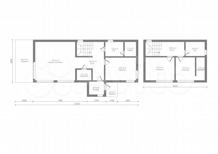 Дом 139 м² на участке 7 сот.