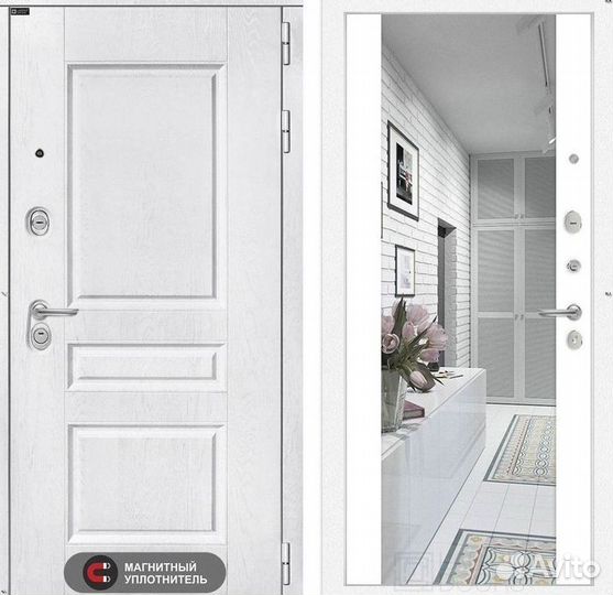 Дверь входная Белая решение для пик