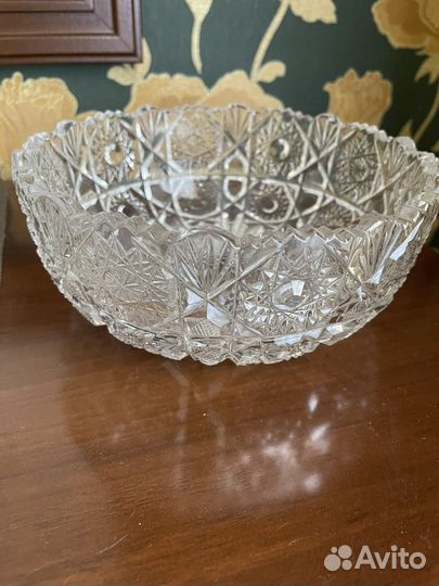 Хрустальная ваза Чехословакия