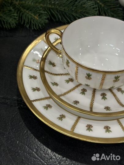 Чайная тройка лиможский фарфор