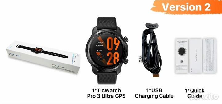 Ticwatch Pro 3 ultra gps новые, запечатаны