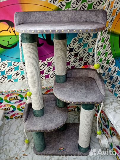 Домик для кошки, когтеточка, комплекс когтеточка