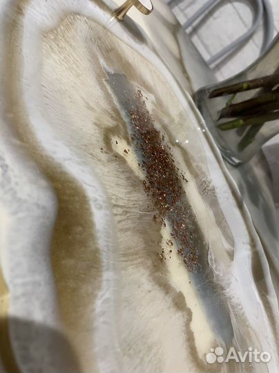 Поднос из эпоксидной смолы