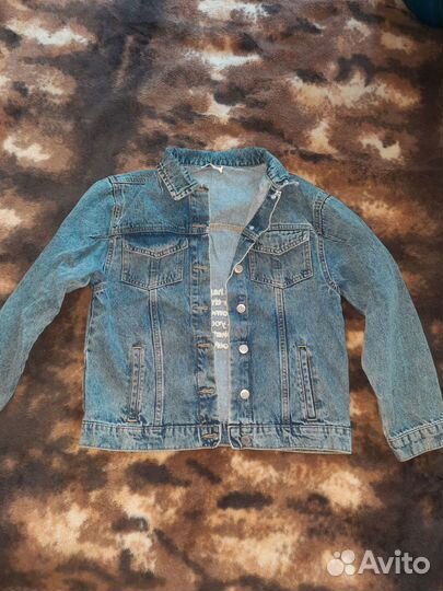 Джинсовая куртка для девочки 152