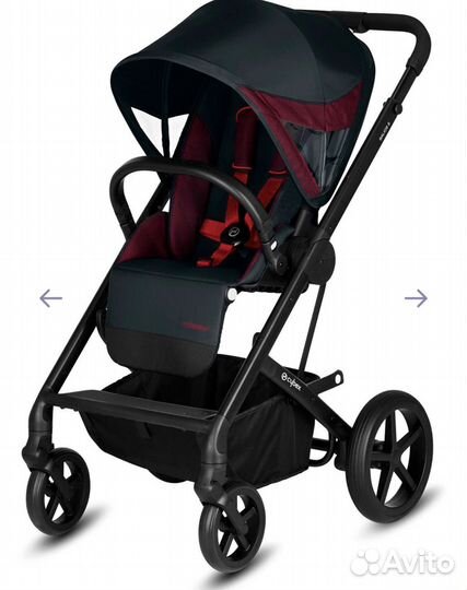 Коляска 2 в 1 Cybex Cot S FE Ferrari Victory Black