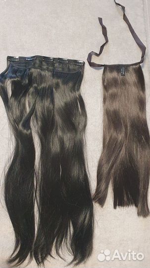 Накладной хвост из искусственных волос