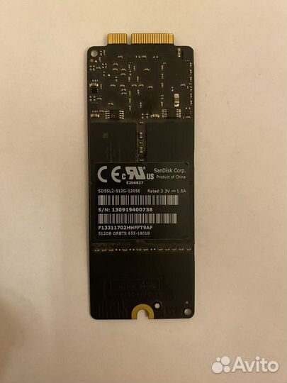 Apple SSD накопитель 512Gb