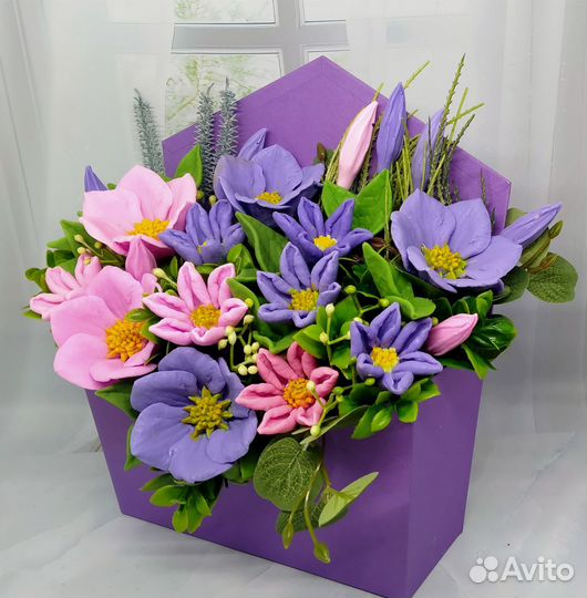 Букет цветов из мыла