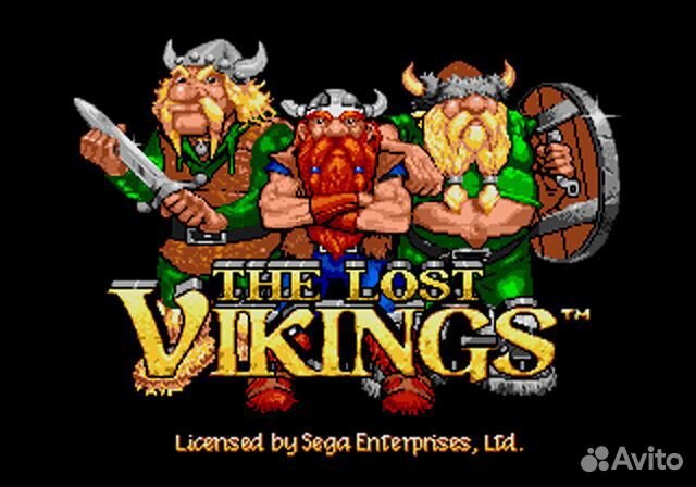 The Lost Vikings Sega, английская версия